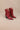Brooklyn - Sculpted Heel Textured Red Western Booties red
