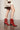 Brooklyn - Sculpted Heel Textured Red Western Booties red