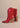 Mi.iM BELLA - Chunky Heel Metal Pointed Toe Booties red