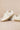 Mi.iM DIXIE – textured platform lace-up trainers ivory