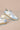 Mi.iM AVERY - Taupe Leather Suede Glitter Star Sneakers White Grey Star ltblue