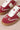 Mi.iM DIXIE – textured platform lace-up trainers red