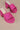 Mi.iM SYDENY - Wedge-Heeled Suede Mules Sandals hot pink