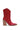 Mi.iM BELLA - Chunky Heel Metal Pointed Toe Booties red