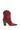 Brooklyn - Sculpted Heel Textured Red Western Booties red